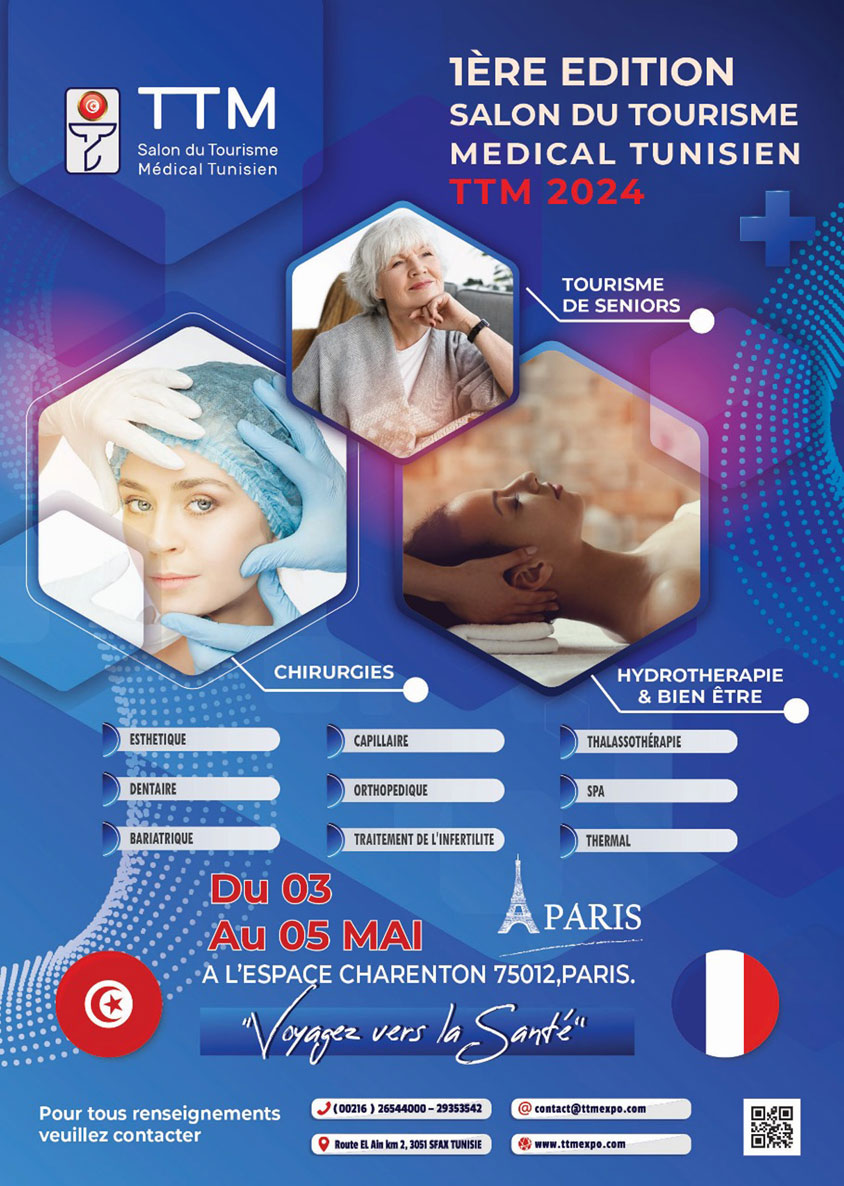 Première édition du Salon de Tourisme Médical Tunisien (TTM) – 5 mai 2024 – Paris